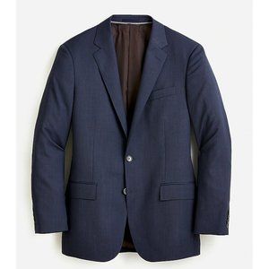 J.Crew $450 Ludlow Slim Stretch Suit Jacket Italian Stretch Wool Navy 40R J3272
